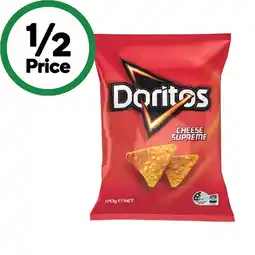 Woolworths Doritos Corn Chips Share Pack 150-170g offer