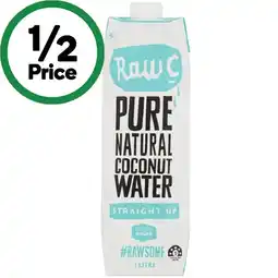 Woolworths Raw C Natural Coconut Water 1 Litre offer