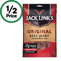 Woolworths Jack Link’s Beef Jerky 50g offer