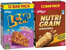 IGA Kellogg’s LCMs or Nutri‑Grain Bars 12 Pack Selected Varieties offer