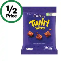 Woolworths Cadbury Chocolate Bites 120-150g offer