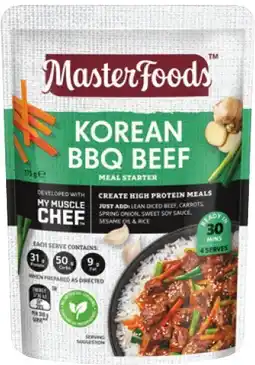IGA MasterFoods My Muscle Chef Recipe Base 175g Selected Varieties offer