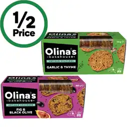 Woolworths Olina’s Bakehouse Artisan Crackers 90-100g offer