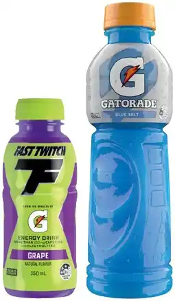 IGA Gatorade 600mL or Gatorade Fast Twitch 350mL Selected Varieties offer
