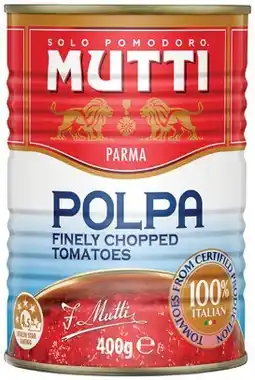 IGA Mutti Polpa Finely Chopped Tomatoes 400g offer
