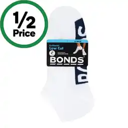 Woolworths Bonds Men’s Cushioned Low Cut Socks Pk 3 offer