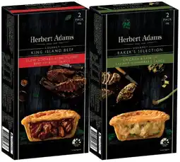 IGA Herbert Adams Gourmet Pies 2 Pack Selected Varieties offer