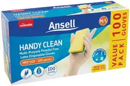 IGA Ansell Multi‑Purpose Disposable Gloves Medium/Large 100 Pack offer