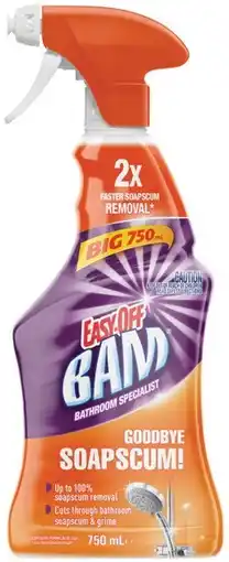 IGA Easy‑Off Bam Cleaner Spray 750mL Selected Varieties offer