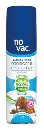 IGA No Vac Carpet & Fabric Foaming Sanitiser & Deodoriser 290g Selected Varieties offer
