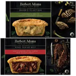 Woolworths Herbert Adams Gourmet Pies 400-420g Pk 2 offer