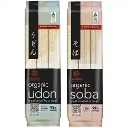 Woolworths Hakubaku Organic Noodles 270g offer