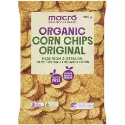 Woolworths macro Organic Corn Chips 200g offer