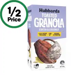Woolworths Hubbards Muesli or Granola 450g offer
