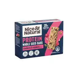 Woolworths Nice & Natural Whole Seed Bars or Nut Butter Bars 150-175g Pk 5 offer