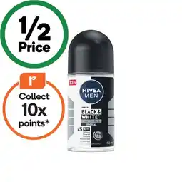 Woolworths Nivea Roll On 72h Deodorant 50ml offer