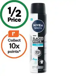 Woolworths Nivea Aerosol 72h Antiperspirant Deodorant 250ml offer