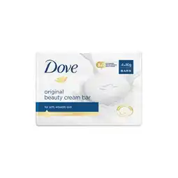 Woolworths Dove Bar Soap Pk 4 x 90g offer