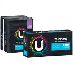 Woolworths U by Kotex Ultrathin Pads Regular with Wings Pk 14 or Tampons Regular Pk 16 offer