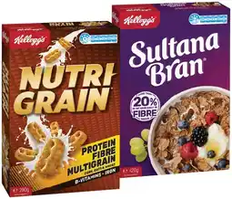 IGA Kellogg’s Nutri‑Grain 290g, Sultana Bran 420g or Original Special K 300g offer