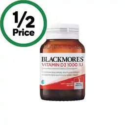 Woolworths Blackmores Vitamin D3 1000IU Tablets Pk 130† offer