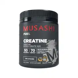 Woolworths Musashi Creatine Unflavoured 350g^ offer
