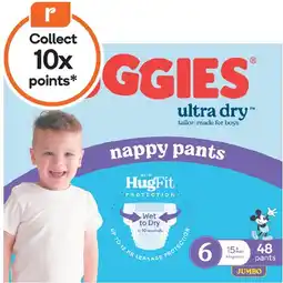 Woolworths Huggies Ultra Dry Nappy Pants Pk 48-62 offer