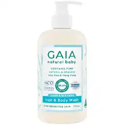 Woolworths Gaia Natural Baby Hair & Body Wash 500ml offer