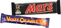 IGA Mars Medium Bars 30‑56g or Violet Crumble 50g Selected Varieties offer