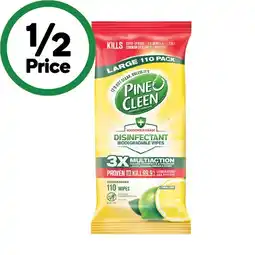 Woolworths Pine O Cleen Disinfectant Wipes Pk 110 offer