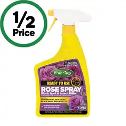 Woolworths Brunnings Rose Spray Ready To Use 1 Litre offer