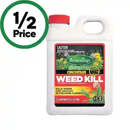 Woolworths Brunnings Weed Kill Concentrate 1 Litre offer