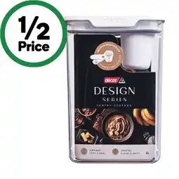 Woolworths Decor Design Series Oblong Pantry Storage 2 Litre offer