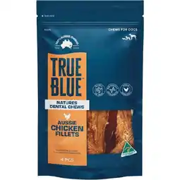 Woolworths True Blue Dog Treats 50g or Pk 3-7 offer