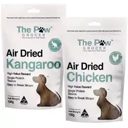 Woolworths The Paw Grocer Air Dried Dog Treats 100g offer