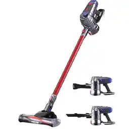 Woolworths 150W Devanti Stick Vacuum Cleaner Cordless Red offer