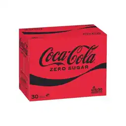 Woolworths Coca-Cola Classic, Diet or Zero Sugar Soft Drink Varieties 30 x 375ml offer