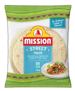 IGA Mission Street Tacos Mini Tortillas 10 Pack offer