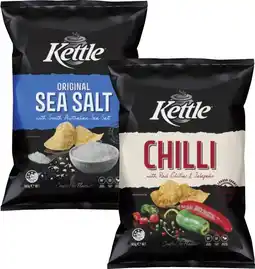 Coles Kettle Potato Chips 165g offer
