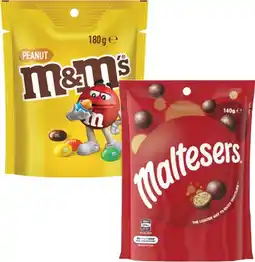Coles Mars M&Ms, Maltesers or Pods 120g-180g offer