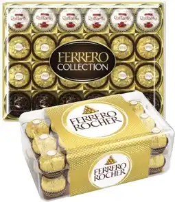 Coles Ferrero Collection 24 Pack 269g or Rocher Gift Box 30 Pack 375g offer