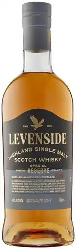Coles Levenside Special Reserve Single Scotch Whisky 700mL offer