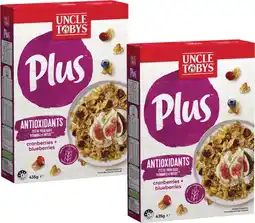 Coles Uncle Tobys Plus Antioxidants 435g offer