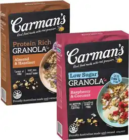 Coles Carman's Granola 450g offer