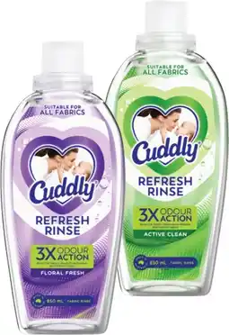 Coles Cuddly Refresh Fabric Rinse 850mL offer