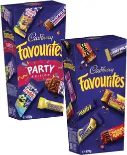 Coles Cadbury Favourites 470g offer