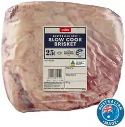Coles Coles Australian No Added Hormones Slow Cook Beef Brisket offer