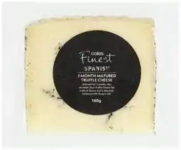 Coles Coles Finest Spanish Truffle Cheese 140g offer