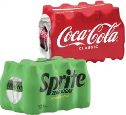 Coles Coca-Cola, Fanta or Sprite Soft Drink 12x300mL offer