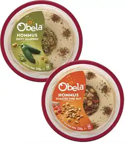 Coles Obela Garnished Hommus Dip 220g offer